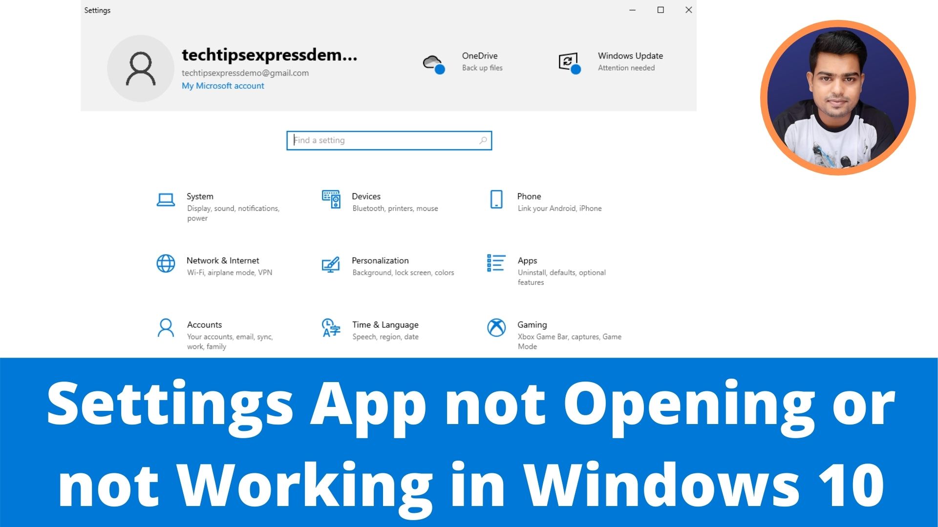 windows 10 settings not responding