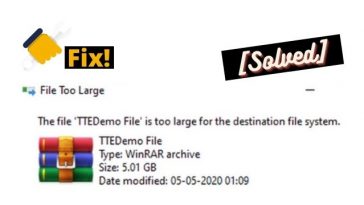 Fix! File is too large for the destination file system [Solved] - TechTipsExpress