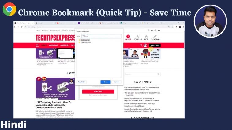 How to save all open Tabs in Chrome