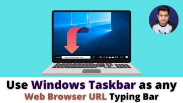 Add an Address Bar to Windows 10 Taskbar - How to add URL Bar to Taskbar - TechTipsExpress