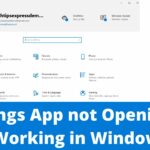 Settings Not Opening or Working - How to Fix Windows 10 Settings not Opening Issue-TechTipsExpress