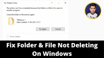 The Action Cannot be Completed - Fix Folder & File Not Deleting - TechTipsExpress
