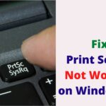 Print Screen Not Working - How to Get the Print Screen Button to Work - TechTipsExpress