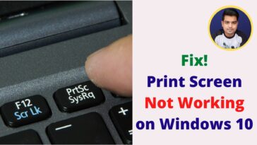 Print Screen Not Working - How to Get the Print Screen Button to Work - TechTipsExpress