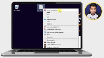 How to Add or Remove Permanently Delete Option To The Right Click Context Menu in Windows 10 - TechTipsExpress