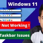 Windows 11 Taskbar Not Working - How to FIX Windows 11 Taskbar Not Working Properly - TechTipsExpress
