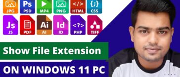 Enable File Extension In Windows 11 - How To Hide Or Show File Extensions - TechTipsExpress