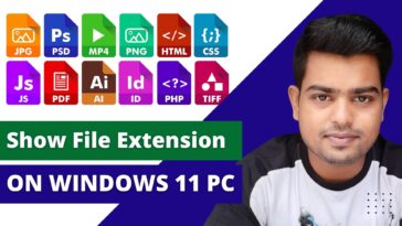 Enable File Extension In Windows 11 - How To Hide Or Show File Extensions - TechTipsExpress